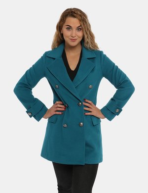 Outlet cappotti e giacche Vougue da donna scontate - Cappotto Vougue azzurro ottanio