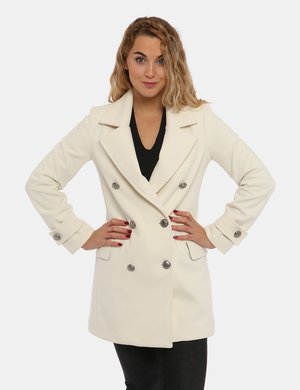 Outlet cappotti e giacche Vougue da donna scontate - Cappotto Vougue bianco panna