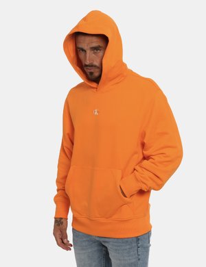 Outlet felpa uomo scontata - Felpa Calvin Klein arancione